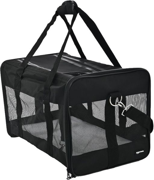 Soft-Sided Mesh Pet Travel Carrier for Dog, Cat,16.5" L x 10.6" W x 11" H