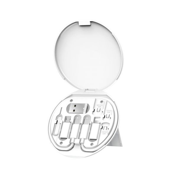 60W USB Fast Charging Cable Set with Type C Micro USB Port &amp; Mobile Stand.