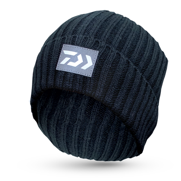 Daiwa Cuffed Beanie With Badge - Grey