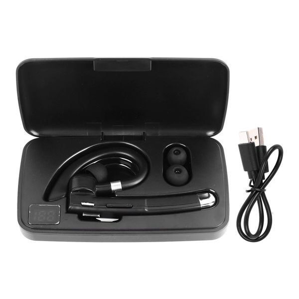 Bluetooth Noise Canceling Waterproof Wireless Earpiece with Charging Case &amp; Digital Power Display for Driving
