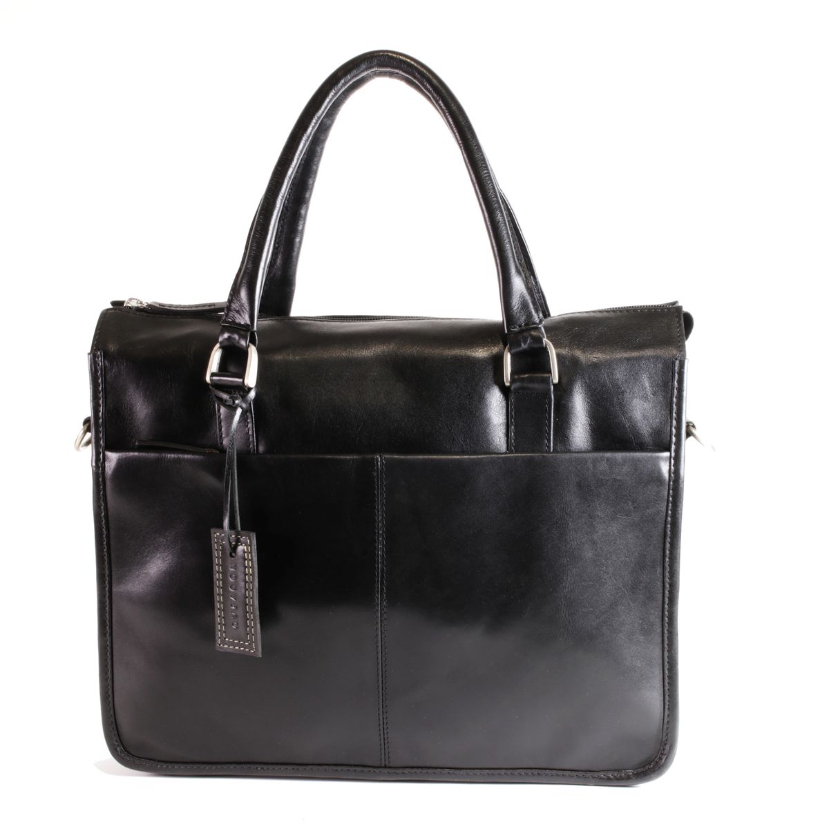 NUVO - Genuine Leather Peregrine laptop bag in black | Buy Online in ...