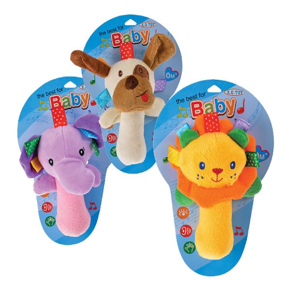 Set of 3x Baby Soft Toy Squeeze for Sound