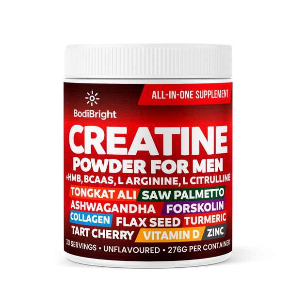Creatine Powder for Men - All in 1 Muscle, Strength &amp; Performance Support