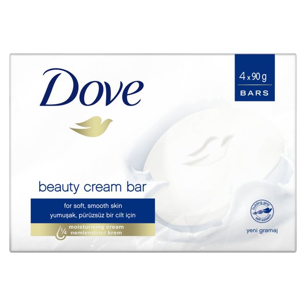 Dove Beauty Cream Moisturizing Bar Soap Value Pack 4x90g