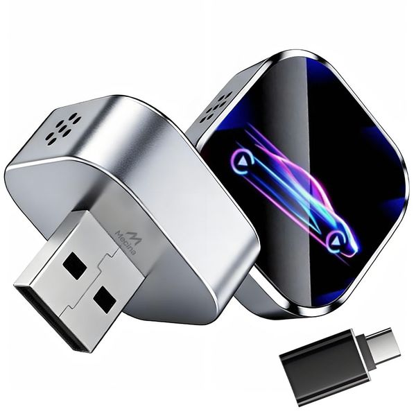Wireless CarPlay Adapter for Cars USB - Bluetooth WiFi Dongle