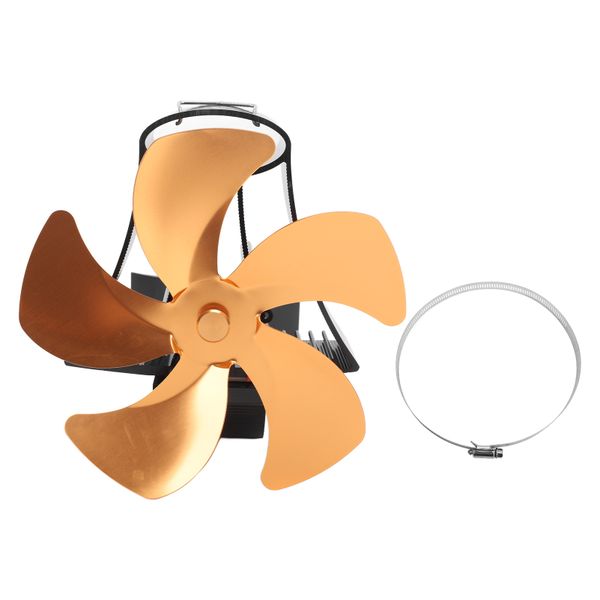 Five Blade Silver Hanging Fan Magnetic Silent Gas Stove