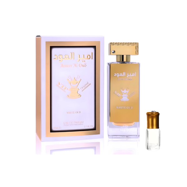 Ameer al Oud White Oud Eau de Parfume - 100ml + Perfume Oil
