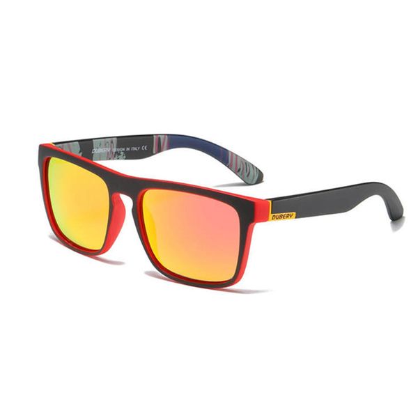Dubery High Quality Men's Lifestyle Polarized Sunglasses - Bright Orange