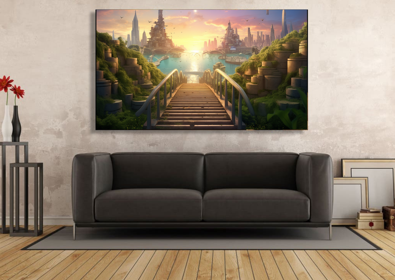 Canvas Wall Art - Path to Progress Abstract - IM0307