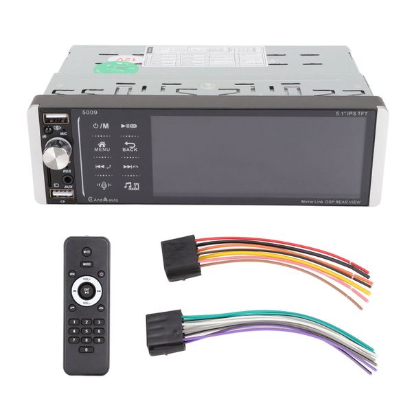5.1" Single DIN Car Radio