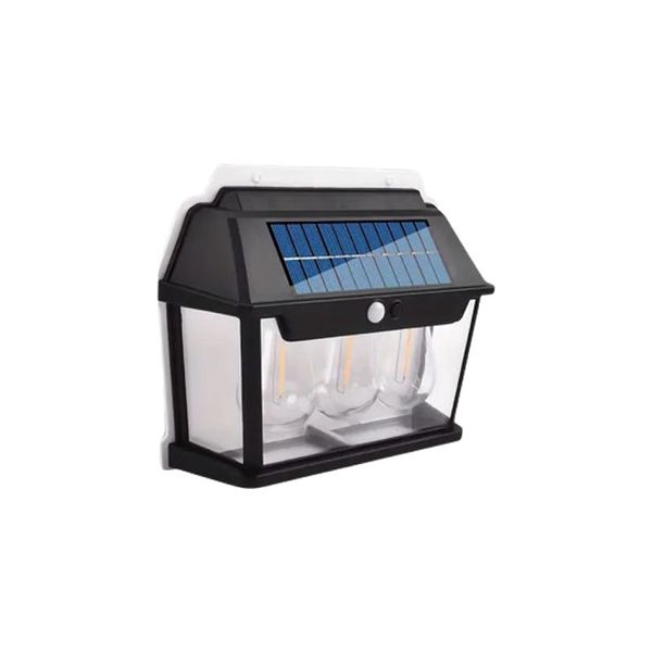 38W 3-Bulb Outdoor Wall LED Solar Powered Light PI-216