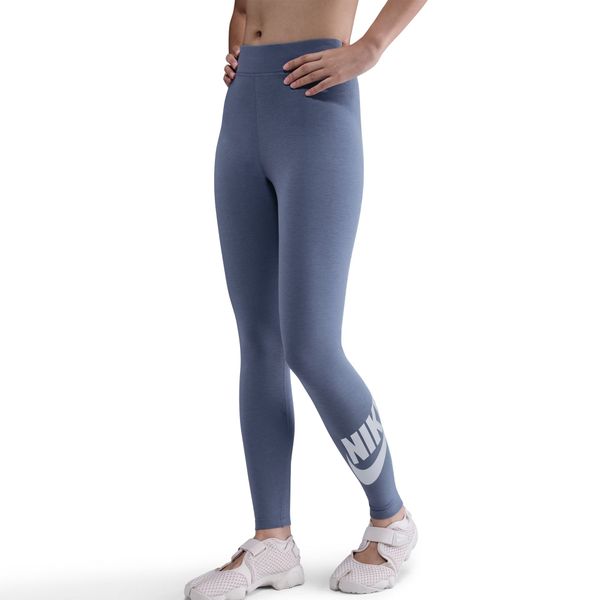 Nike Women's Sportswear Classics High-Waisted Graphic Leggings - Indigo