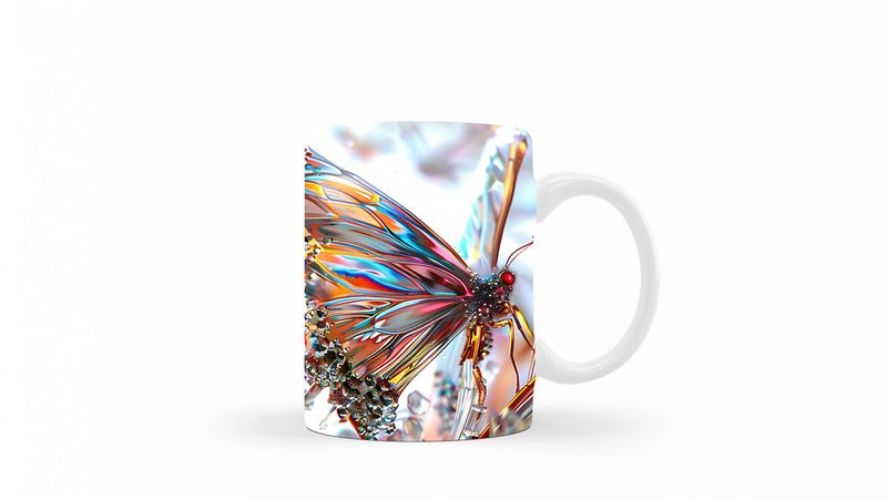 Designer Art Coffee Mug -096-Butterfly