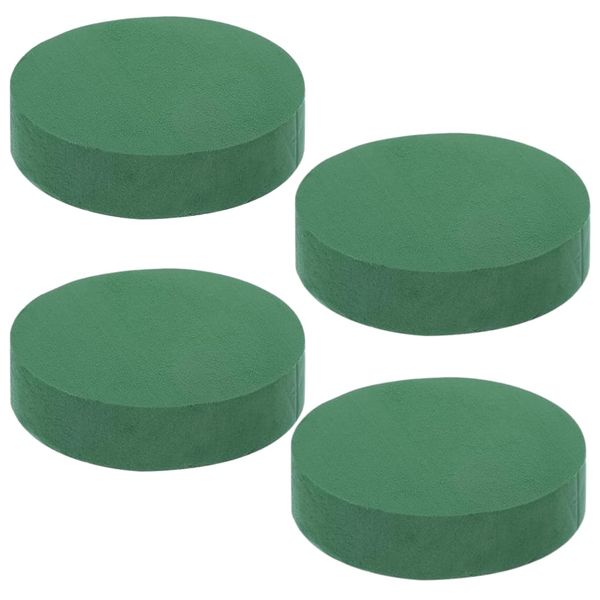 Garden Home Round Foam Floral Mud Blocks For Wet &amp; Dry Flowers 4pc-11cm