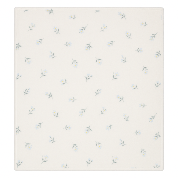 Queen Plush Blanket 229cm - White Floral