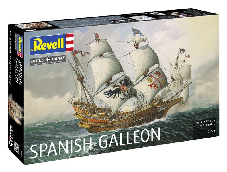 Revell 1/96 Spanish Galleon Ship Plastic Model Kit