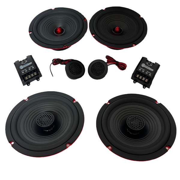 Powerbass WARHEAD 6.5" Kit - 650C Components + 65F Coaxials 180W RMS