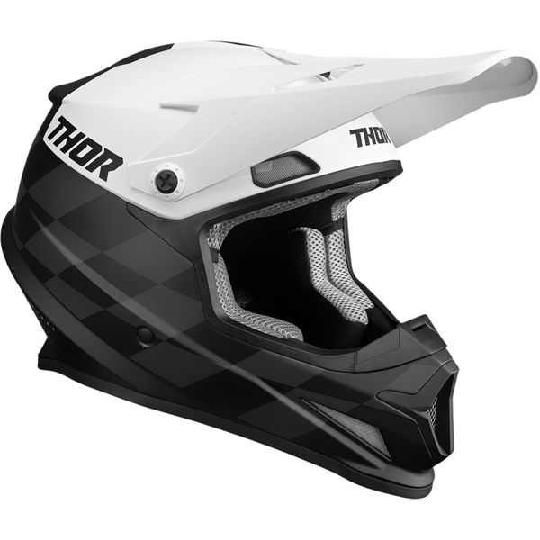 Thor Sector BirdRock Black/White Helmet