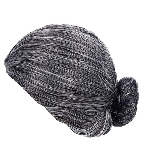 Party Cosplay Halloween Old Lady Costume Wig 25cm