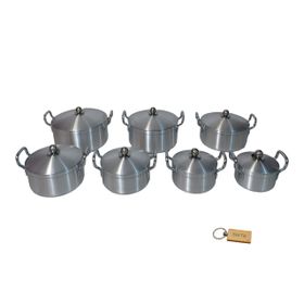 7 Piece Aluminum Cooking Pots with Keyring | Shop Today. Get it