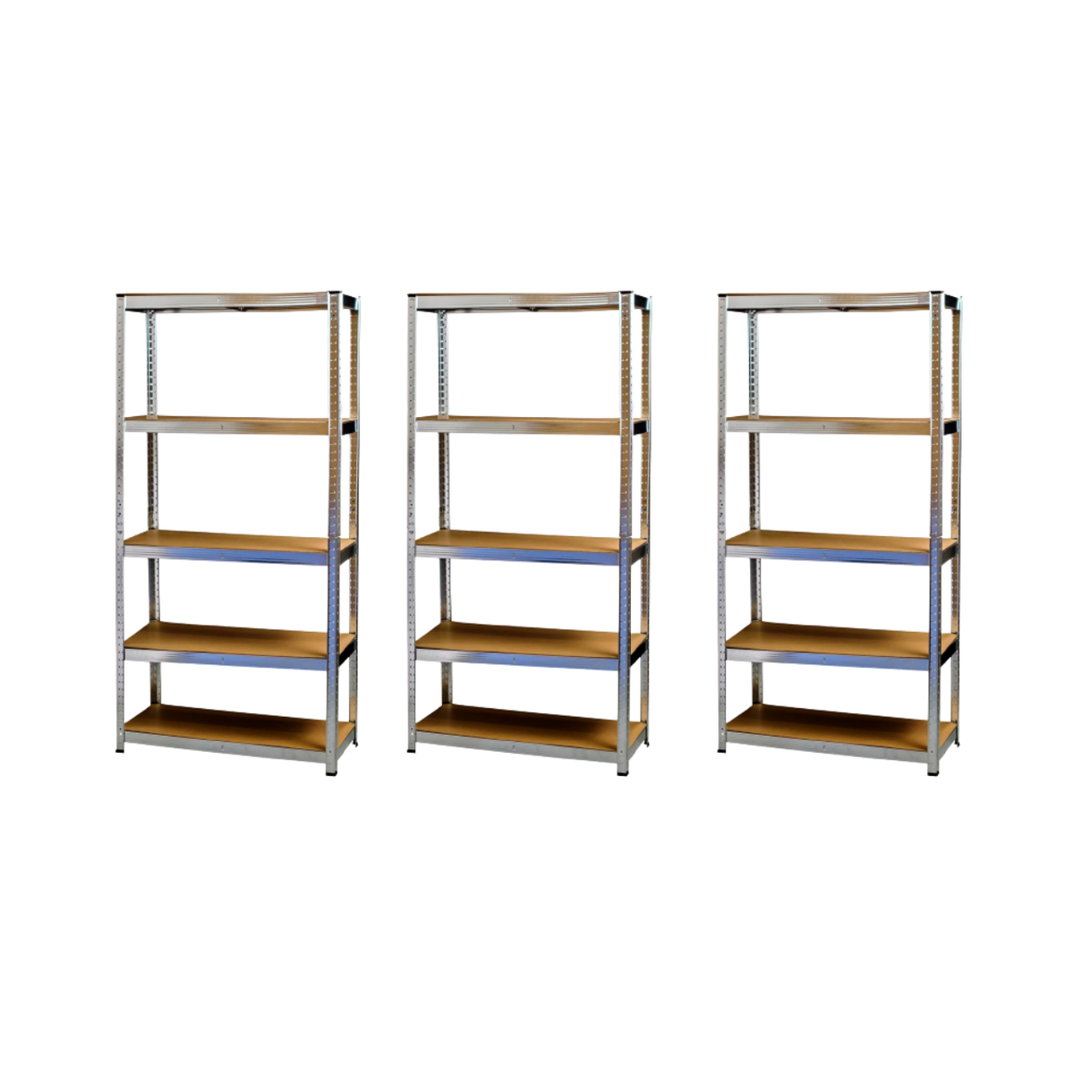 3 Unit of 5 Tier Heavy Duty Metal Shelf