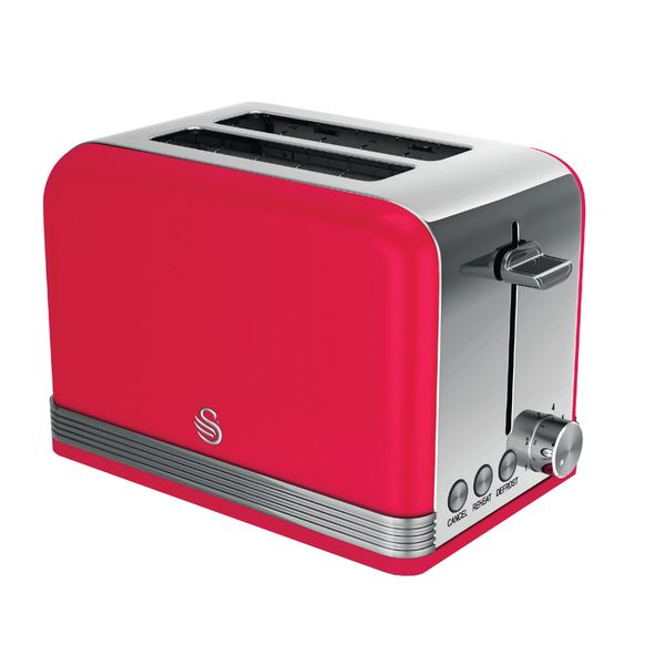 Swan Retro Red 2 Slice Toaster