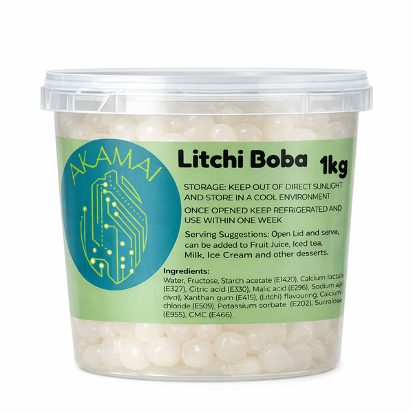 Litchi Boba Pearls 1kg Popping Boba for Bubble Tea