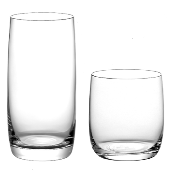 Lead-free Crystal Rhine Charm Tumbler Set of 12