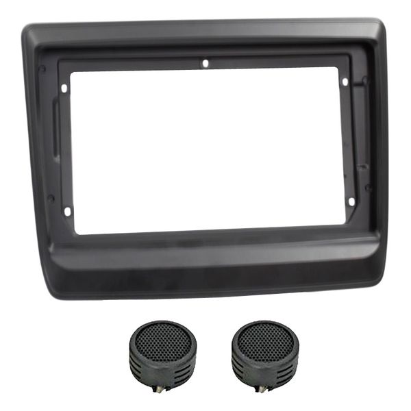 Radio Fascia 7" &amp; 9" Trim Plate Compatible-Isuzu D-Max 2020 &amp; Evo Tweeters