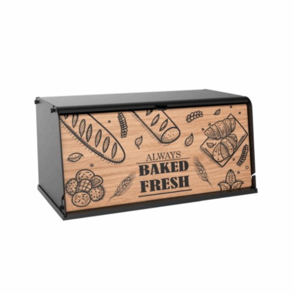 Foldable Bread Storage Box - Black