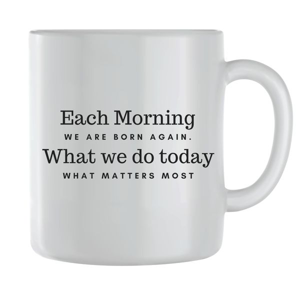 Morning Coffee Mugs for Men Women Motivational Sayings Graphic Cup Gift 229