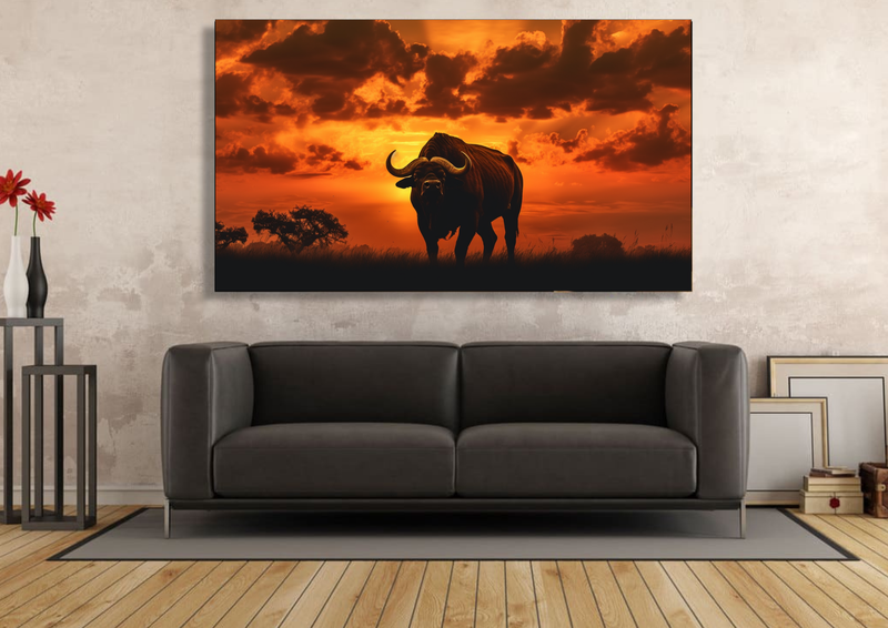 Canvas Wall Art - Buffalo Sunset Abstract - IM0266