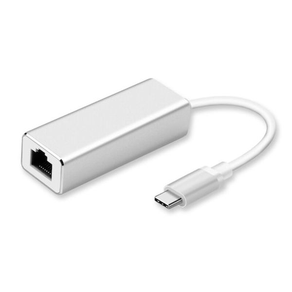 Type-C Ethernet Adapter Network RJ45 Female Adapter