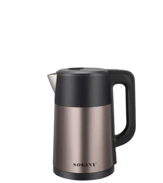 SOKANY Kettle SK-09016 2.5L Glass 1500W Beverage Maker 2.5 L Black, Copper