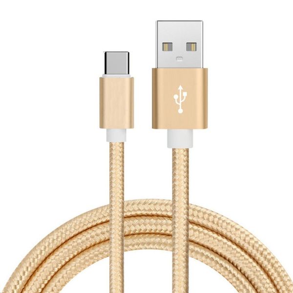 3m - Gold Braided Type -C Charging &amp; Data Cable