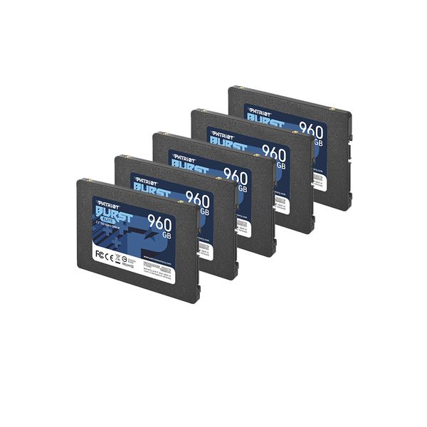 Patriot Burst Elite 960GB 2.5" SATA III SSD (5 Pack)