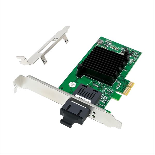 Gigabit Fiber Optic Network Card Pcie X1 82576-F1 Single-Port Sc