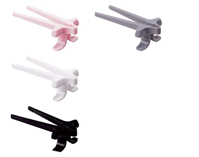 Finger Chopsticks for Office Snacks - Mess-Free Eating, Set of 4 Colors