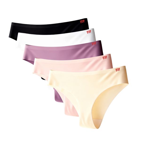 VSP 5 Pack Women's Ice Silk Low-Rise Underwear
