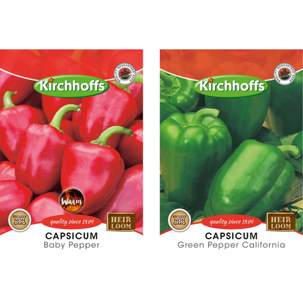 Kirchhoffs Capsicum Green Pepper &amp; Baby Pepper Seeds