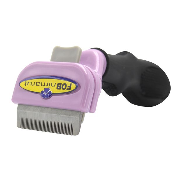 Pet Dematting Comb Pet Grooming Brush for Shedding, Deshedding Comb - Purple