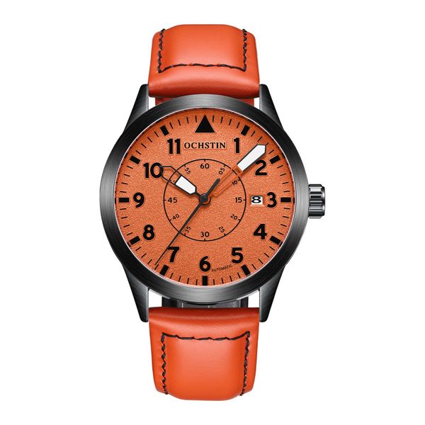 OCHSTIN New Fully Automatic Mechanical Watch Leather Waterproof Men's Fashi