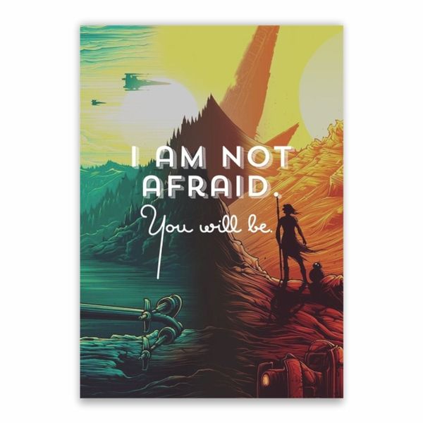 Star Wars Quote and Animation Poster - A1