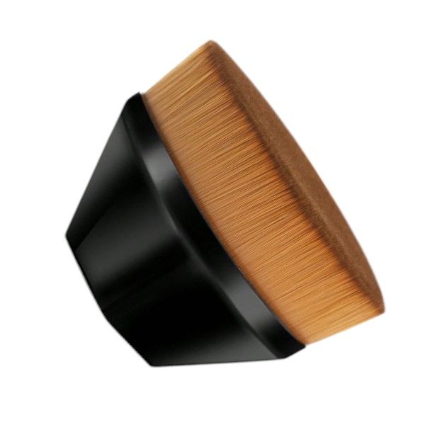 No. 55 Foundation Brush With Soft Thick Bristles - Black
