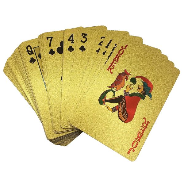 1 Set Waterproof Playing Cards Poker Table Cards Shiny High Quality Classic