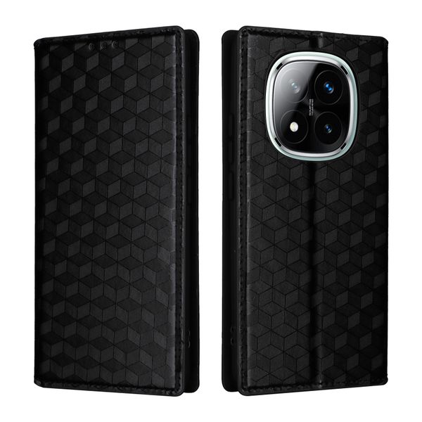 Magnetic Buckle 3D Patterned Case Compatible With Redmi Note 14 Pro 4G