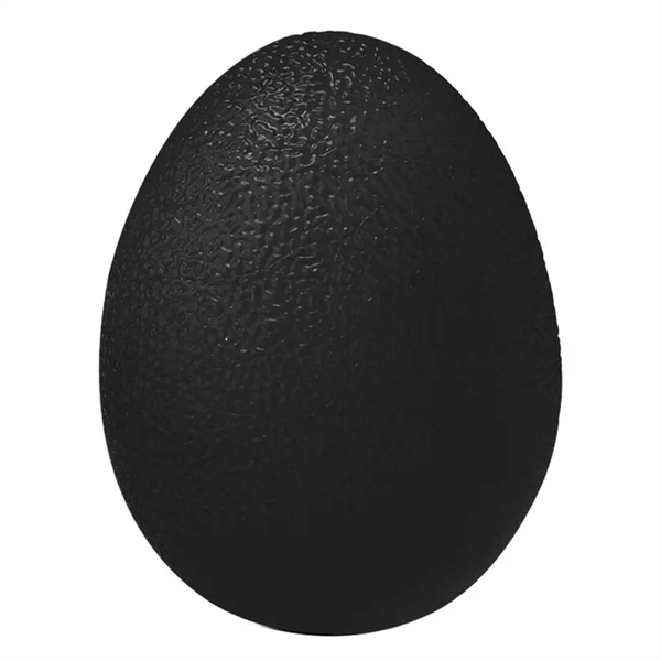 Black Rubber Hand Grip Ball Egg Men Women Gym Fitness Finger