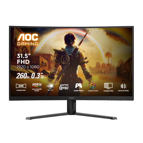 AOC C32G42ZE 31.5" Curved Gaming Monitor FHD 260Hz 0.3ms