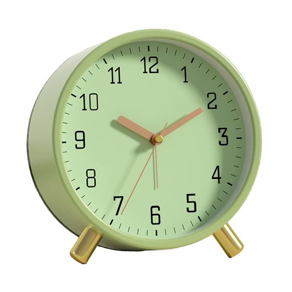 Backlight Alarm Clock - Silent Analog Desk/Bedside Clock for Home 4.5