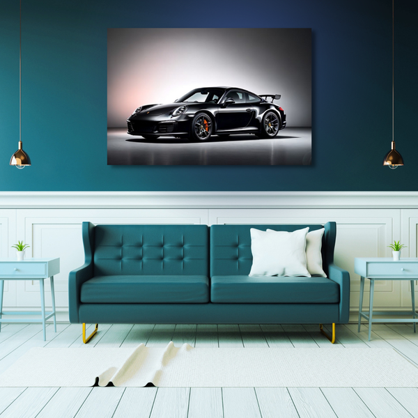 Canvas Wall Art Decor - Porsche 911 Black